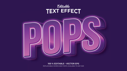 POPS Editable Text Effects