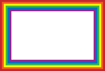 LGBT rainbow color in rectangle shape stripe. To celebrate pride month, gay, lesbian, homosexual pride culture and transgender community. 