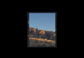 35Mm Photo Film Frame Analog Mockup
