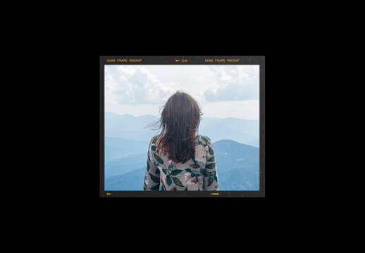35Mm Photo Film Frame Mockup Strip