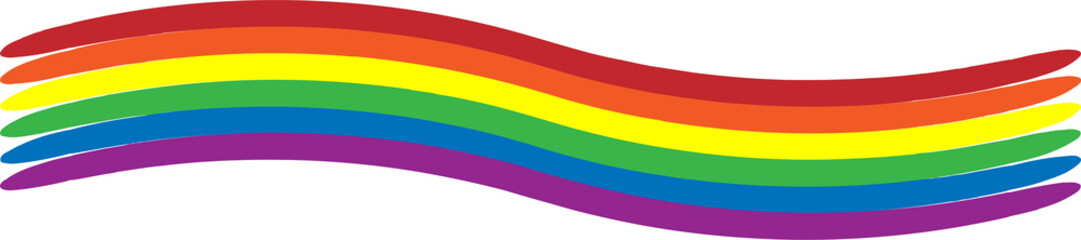 LGBT rainbow color in stripe. To celebrate pride month, gay, lesbian, homosexual pride culture and transgender community. 