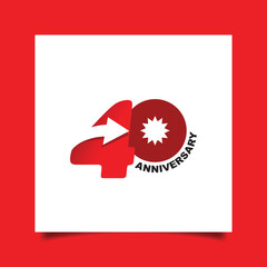 40 anniversary logo