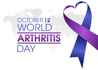 vector graphic of world arthritis day good for world arthritis day celebration. flat design. flyer design.flat illustration.