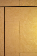 Faded Yellow Marble Wall Background.