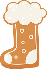 Gingerbread Christmas boots