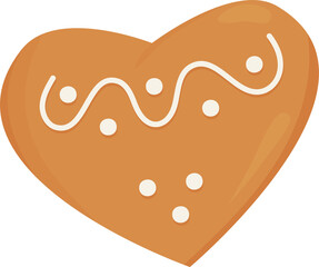 Gingerbread Christmas gingerbread heart