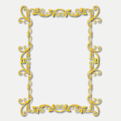 Frame, in the style of an ornament, Vector illustration eps 10, Art.