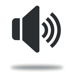 speaker icon vector illustration