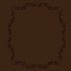 Frame, in the style of an ornament, Vector illustration eps 10, Art.