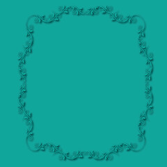 Frame, in the style of an ornament, Vector illustration eps 10, Art.