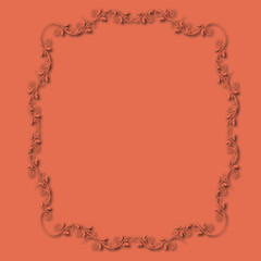Frame, in the style of an ornament, Vector illustration eps 10, Art.