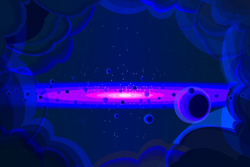 space cosmos fantasy orbit astrology blue background fiction wallpaper galaxy - 536358865