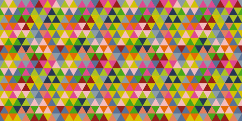 Abstract seamless geometric pattern. Seamless pattern with triangles. Vector illustration. Trending color