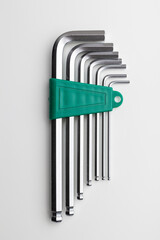 Stainless Steel L-Key Set with Long Ball End for Hex Screws
