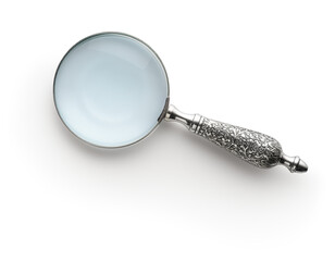 Magnifying glass isolated
