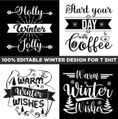 Winter design for t shirt lover