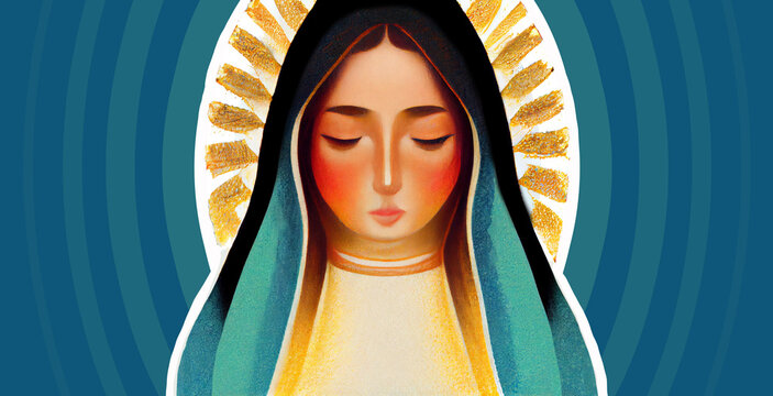 Catholic holiday. Guadalupe's Virgin. Catholic Mexican pilgrimage. Feast of December 12. Annual festival of La Guadalupana
