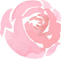Fototapeta na wymiar watercolor hand painted Rose Flower botanical leaf