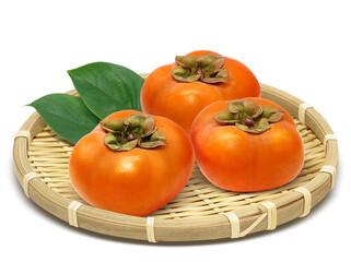 柿 かき イラスト リアル セット