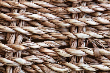 Abstract handcrafted seaweed basket textured background © Ruslan