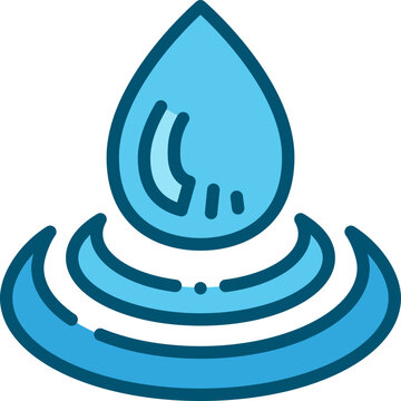 water effect two tone icon