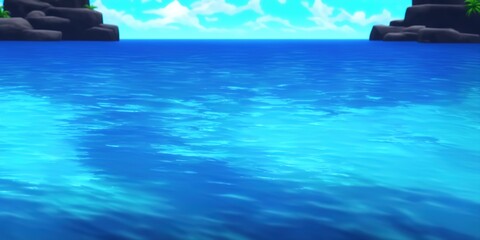 Background shot of aqua sea water surface. High quality Illustration