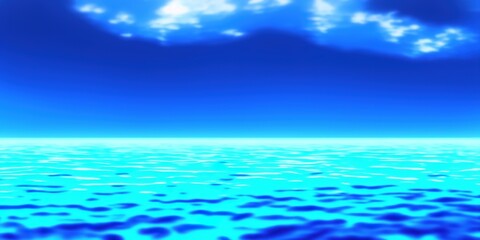 Plakat blue water splash isolated on white background. High quality Illustration
