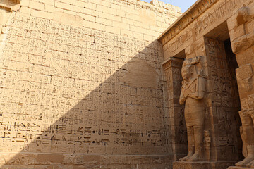 The temple of Ramses III in Luxor, Egypt  - obrazy, fototapety, plakaty