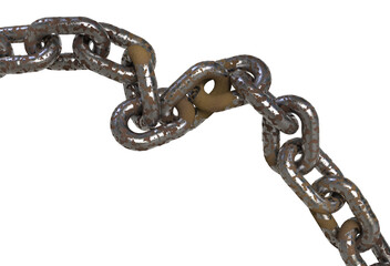 3d render realistic chain 
