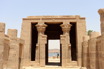 Fototapeta premium Philae temple on Agilika island in Aswan, Egypt