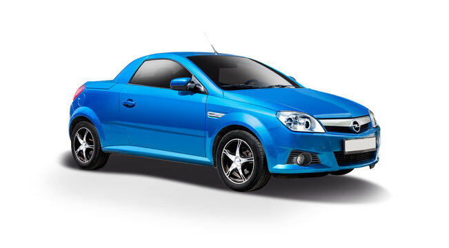Opel Tigra car isolated on white background, 19 March 2015, Thessaloniki, Greece	
