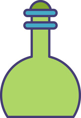 laboratory flask icon illustration