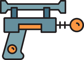 Obraz premium space gun weapon icon illustration