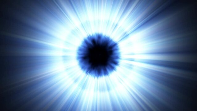 burning blue holy flare light burst