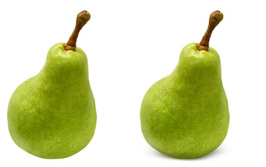 洋梨 ラ・フランス イラスト リアル セット