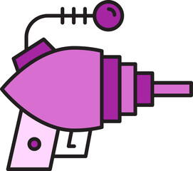 space gun and blaster icon illustration