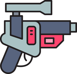 Obraz premium space gun and blaster icon illustration