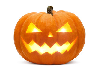 かぼちゃ ハロウィン ジャックオランタン イラスト リアル 単体