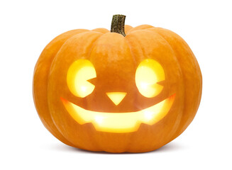 かぼちゃ ハロウィン ジャックオランタン イラスト リアル 単体