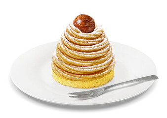 モンブラン 和栗 ケーキ イラスト リアル 