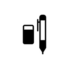 Pen and eraser icon