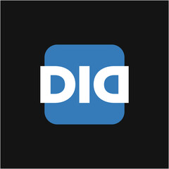 DID company initial letters monogram. DID vector icon.