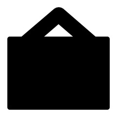 Hanging Sign Flat Vector Icon