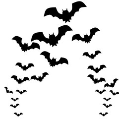 Flying bats, Halloween flying bats