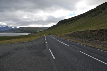 The Hvalfjarðarvegur otherwise known as Route 47 is a highway in western Iceland that runs around the Hvalfjörður fjord..