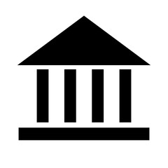 Temple Silhouette Icon