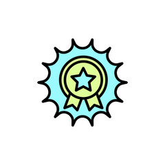 Quality line icon. Simple element illustration. Quality concept outline symbol design.