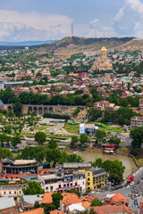 Fototapeta premium TBILISI, GEORGIA - MAY 26, 2018: Downtown of Tbilisi, Georgia. Tbilisi is the capital and the largest city of Geogia with 1,5 mln people population