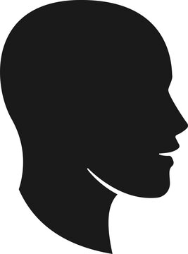 Men's head profile view icon.