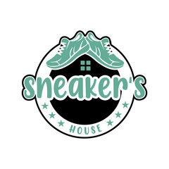 Sneaker's House Logo Vector